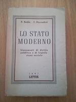 Lo stato moderno: lineamenti di diritto pubblico e di Legislazione sociale