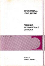 International Logic Review. Rassegna internazionale di logica. N 10 - Dicembre 1974