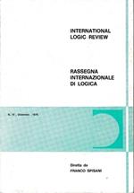 International Logic Review. Rassegna internazionale di logica. N. 12 - Dicembre 1975