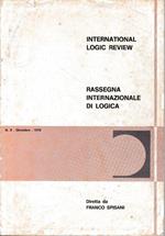 International Logic Review. Rassegna internazionale di logica. N. 8 - Dicebre 1973