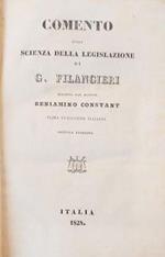 Comento sulla scienza delle legislazione di G. Filangieri