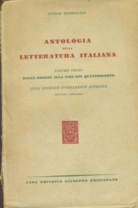 Storia della letteratura italiana. Dalle origini al Quattrocento