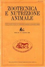 Zootecnica e nutrizione animale, anno XIV - n. 4 Agosto 1988