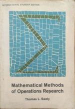 Mathematical methods of operations research