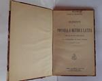 Elementi di prosodia e metrica latina per le scuole ginnasiali con un appendice sui metri Oraziani