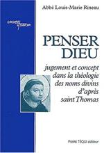 Penser Dieu : Jugement et concept dans la théologie des noms divins d'après saint Thomas