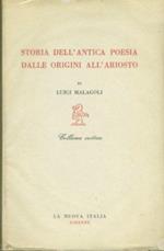 Storia dell'antica poesia dalle origini all'Ariosto