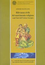 Rilevanza civile del matrimonio religioso negli Stati dell'Unione Europea