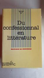 Du confessionnal en littérature