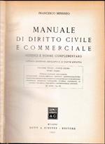 Manuale di Diritto Civile e Commerciale (codici e norme complementari), volume terzo, parte prima, tomo primo