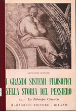 I grandi sistemi filosofici nella storia del pensiero, primo volume