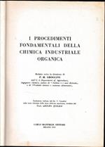 I procedimenti fondamentali della chimica industriale organica