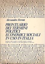 Prontuario dei termini politici economici sociali in uso in Italia