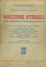 Macchine utensili. Loro moderno e razionale impiego