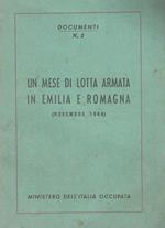 Un mese di lotta armata in Emilia e Romagna, Novembre 1944