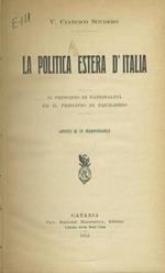 La politica estera d'italia