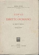 Corso di diritto romano. Le servitù prediali