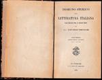 Disegno storico della letteratura italiana dall'origine fino ai nostri giorni