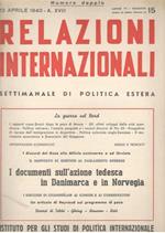 Relazioni Internazionali: settimanale di politica estera. I documenti sull'azione tedesca in Danimarca e in Norvegia (n.15.1940)