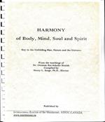 Harmony of Body, Mind, Soul and Spirit