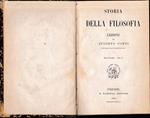 Storia della filosofia. Lezioni di Augusto Conti, volume I. Un volume