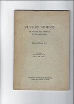 De filio hominis