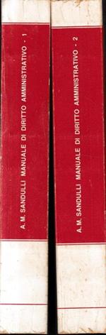 Manuale di diritto amministrativo, due volumi