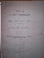 L' occhio nel concetto della bellezza e nelle manifestazioni dell'animo