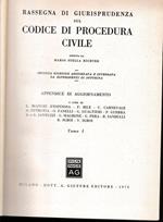 Rassegna di Giurisprudenza sul Codice di Procedura Civile. Appendice di aggiornamento, tomo 1, art 1-162