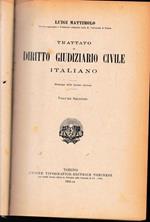 Trattato di Diritto Giudiziario Civile Italiano, vol. 2°