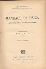 Manuale di fisica (volume primo) meccanica