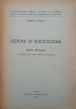 Lezioni di sociologia (parte speciale)