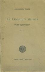 La letteratura italiana. Vol. 4