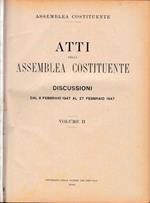 Atti della Assemblea Costituente. Discussioni dal 6 Febbraio 1947 al 27 Febbraio 1947, vol. II°