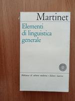 Elementi di linguistica generale