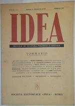 Idea. Mensile di cultura politica e sociale. Anno III. N-2