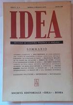 Idea. Mensile di cultura politica e sociale. Anno IV. N.6