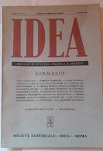 Idea. Mensile di cultura politica e sociale. Anno IV- N.7