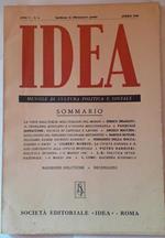 Idea. Mensile di cultura politica e sociale. Anno V -N.4