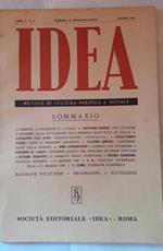 Idea. Mensile di cultura politica e sociale. Anno V-N.6