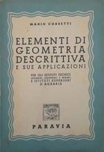 Elementi di geometria descrittiva e sue applicazioni