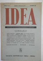 Idea. Mensile di cultura politica e sociale. Anno VI. -N.11