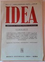 Idea. Mensile di cultura politica e sociale. Anno IX - N.7