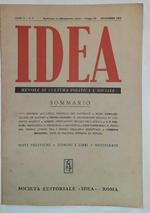 Idea. Mensile di cultura politica e sociale. Anno X-N.9