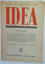 Idea. Mensile di cultura politica e sociale. Anno XII -N.3