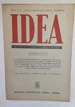 Idea. Mensile di cultura politica e sociale. Anno XII -N.11