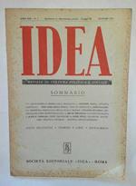 Idea. Mensile di cultura politica e sociale. Anno XIII. N.1