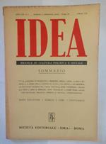 Idea. Mensile di cultura politica e sociale. Anno XIII -N.4