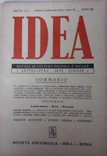 Idea. Mensile di cultura politica e sociale. Anno XIV -N.3