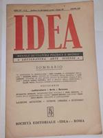 Idea. Mensile di cultura politica e sociale. Anno XV -N.6